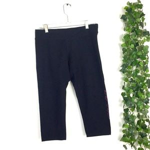 Zumba black fitness crop pants sz XL